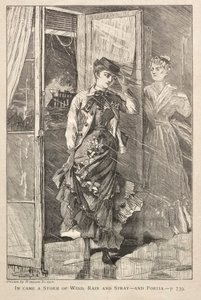 Rüzgar, Yağmur ve Püskürtme Fırtınası Geldi - ve Portia by Winslow Homer