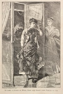 Bir Rüzgar, Yağmur ve Sprey Fırtınası Geldi - ve Portia, 1869. by Winslow Homer