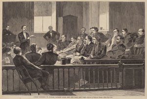 Jüri Üyeleri Avukatı Dinliyor, Yargıtay, New City Hall, New York, 1869