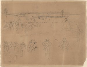 Sıralamalar ve Siperler [recto], 1864. by Winslow Homer