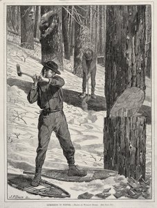Kışın Kerestecilik, 1871. by Winslow Homer