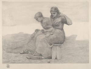 Ağları Onarmak by Winslow Homer