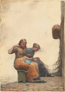 Ağları Onarmak by Winslow Homer