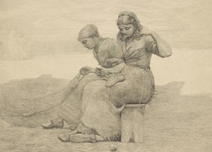 Gözyaşlarını Onarmak, 1888, muhtemelen 1940 dolaylarında basılmıştır. by Winslow Homer