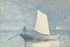Dory ile Yelken Açmak, 1880 by Winslow Homer
