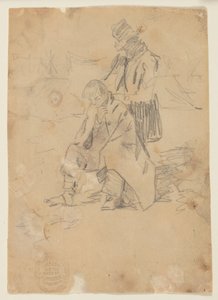 Bir Kutunun Üzerinde Oturan Asker by Winslow Homer