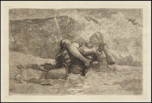 Undertow için Çalışma, c.1886 by Winslow Homer
