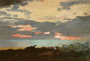 Günbatımı, Saco Körfezi by Winslow Homer