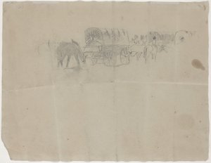 Tedarik Treni ve Katır [verso] by Winslow Homer