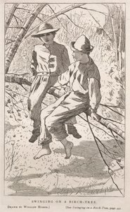 Huş Ağacında Sallanmak by Winslow Homer