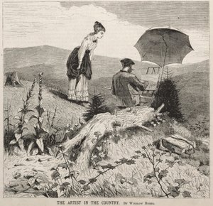 Ülkedeki Sanatçı, 1869. by Winslow Homer
