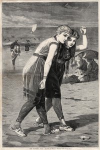 Yıkananlar, 1873. by Winslow Homer