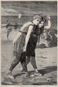 Yıkananlar, 1873. by Winslow Homer
