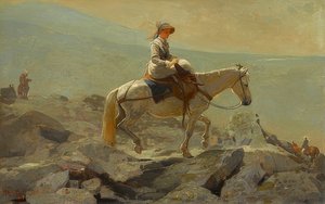 Bridle Yolu, Beyaz Dağlar. 1868 by Winslow Homer