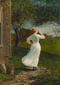 akşam yemeği boynuzu by Winslow Homer