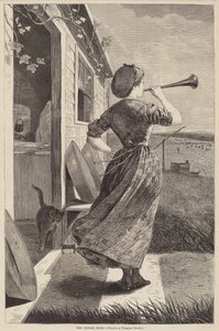 Akşam Yemeği Boynuzu, 1870. by Winslow Homer