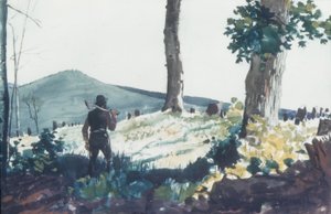 The Pioneer, 1900 (kağıt üzerinde wc ve grafit) by Winslow Homer