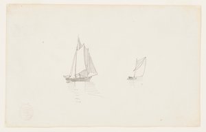 İki direkli Schooner by Winslow Homer