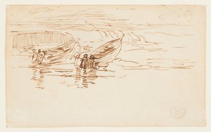 İki Dories Fırlatılıyor, İngiltere by Winslow Homer