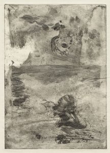 İki Kafa, "Undertow"dan sonra çalışma, c.1886, basılmış c.1967 by Winslow Homer