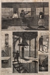 Watch-Tower, Corner of Spring ve Varick Streets, New York, 1874. by Winslow Homer