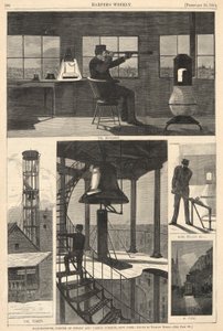 Watch-Tower, Corner of Spring ve Varick Streets, New York, Harper