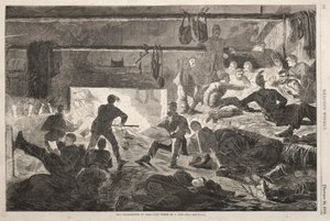 Kampta Kışlık - Bir Kulübenin İçi, 1863. by Winslow Homer