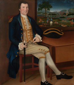 Kaptan Samuel Chandler, 1780 civarı (tuval üzerine yağlıboya) by Winthrop Chandler