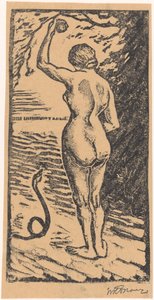 Havva ve yılan by Wolbartus Brouwer (signed by artist)