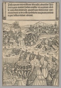 Bir Fransız Şehrinin Teslimi, Zafer Takı'ndan İmparator I. Maximilian'ın Hayatından Tarihsel Sahnelerden 12. levha by Wolf Traut