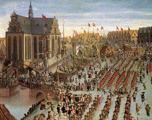 Frederik III, Wolfgang Heimbach'ın (1605-1678) 1660 yılında Kopenhag'da Genel Eyaletler önünde Danimarka tacının kalıtsal olduğunu ilan ediyor.