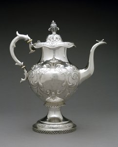 Çaydanlık, ç. 1845-1872 (gümüş) by Wood and Hughes (attr.to)