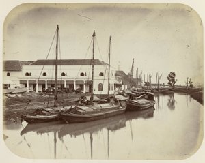Batavia'daki Liman Kanalında Groote Boom