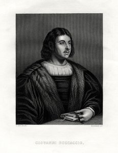 Giovanni Boccaccio, İtalyan yazar ve şair, 19. yüzyıl. by Woodman