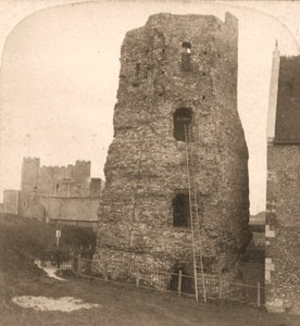 Dover'ın Eski Pharos'u, Roma Deniz Feneri, İngiltere, 1900.