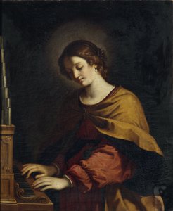 orgcu olarak Aziz Cecilia by Workshop of Guercino