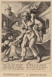 Yoksulluğa Dayanmak Lüksten Daha Kolaydır by Workshop of Hendrick Goltzius, after Karel van Mander I