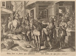 Staphae, Sive Stapedes (Üzengi veya Ayak Dayanağı) by Workshop of Philip Galle after Jan van der Straet