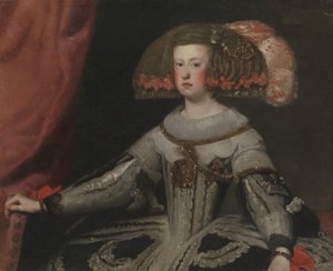Avusturya Mariana 1634-1696, İspanya Kraliçesi. by Workshop of Velázquez