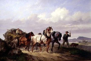 Bir At Ekibi (tuval üzerine yağlı boya)