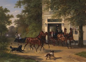 Ağustos Belmont ve Isabel Perry, 1854.