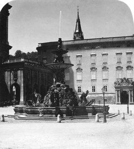 Mahkeme çeşmesi ve rezidansı, Salzburg, Avusturya, 1900