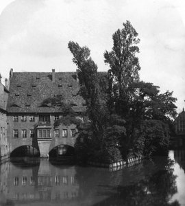 Kutsal Ruh Hastanesi, Nürnberg, Bavyera, Almanya, c1900s.