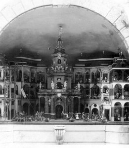 Mekanik tiyatro, Hellbrunn Kalesi, Salzburg, Avusturya, c1900