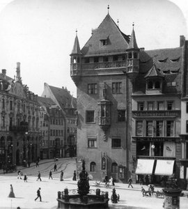 Nassauer Haus, Nürnberg, Bavyera, Almanya, c1900 by Wurthle and Sons