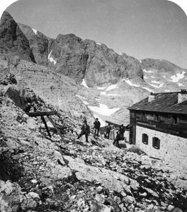 Simony Hut, Salzkammergut, Avusturya, 1900'ler. by Wurthle and Sons