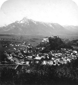 Kapuzinerberg, Salzburg, Avusturya, c1900 by Wurthle and Sons