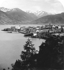 Zell am See, Salzburg, Avusturya, 1900
