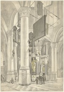 Orange'lı William'ın mezar anıtı ile Delft'teki Nieuwe Kerk'te görüntüleyin