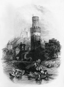 Xavier De Maistre'nin (1763-1852) romanı Aosta'dan Leper için resim, gravür by Xavier de Maistre